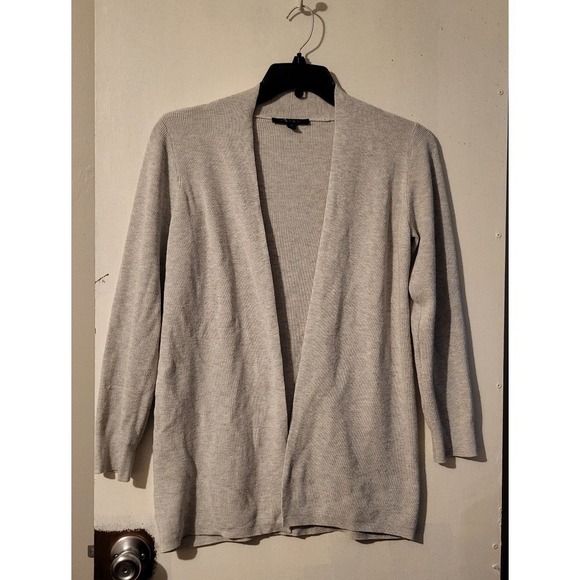 Cyrus Sweaters - Cyrus Open Front Knit Blazer Cardigan Women's Medium Gray Lightweight Sweater